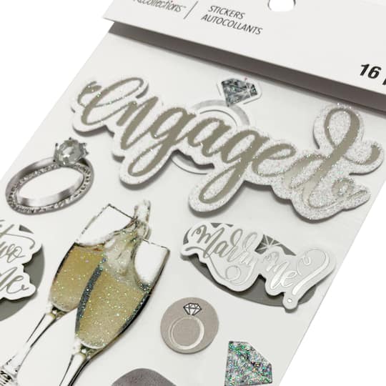 12 Pack: Engaged Stickers by Recollections™
